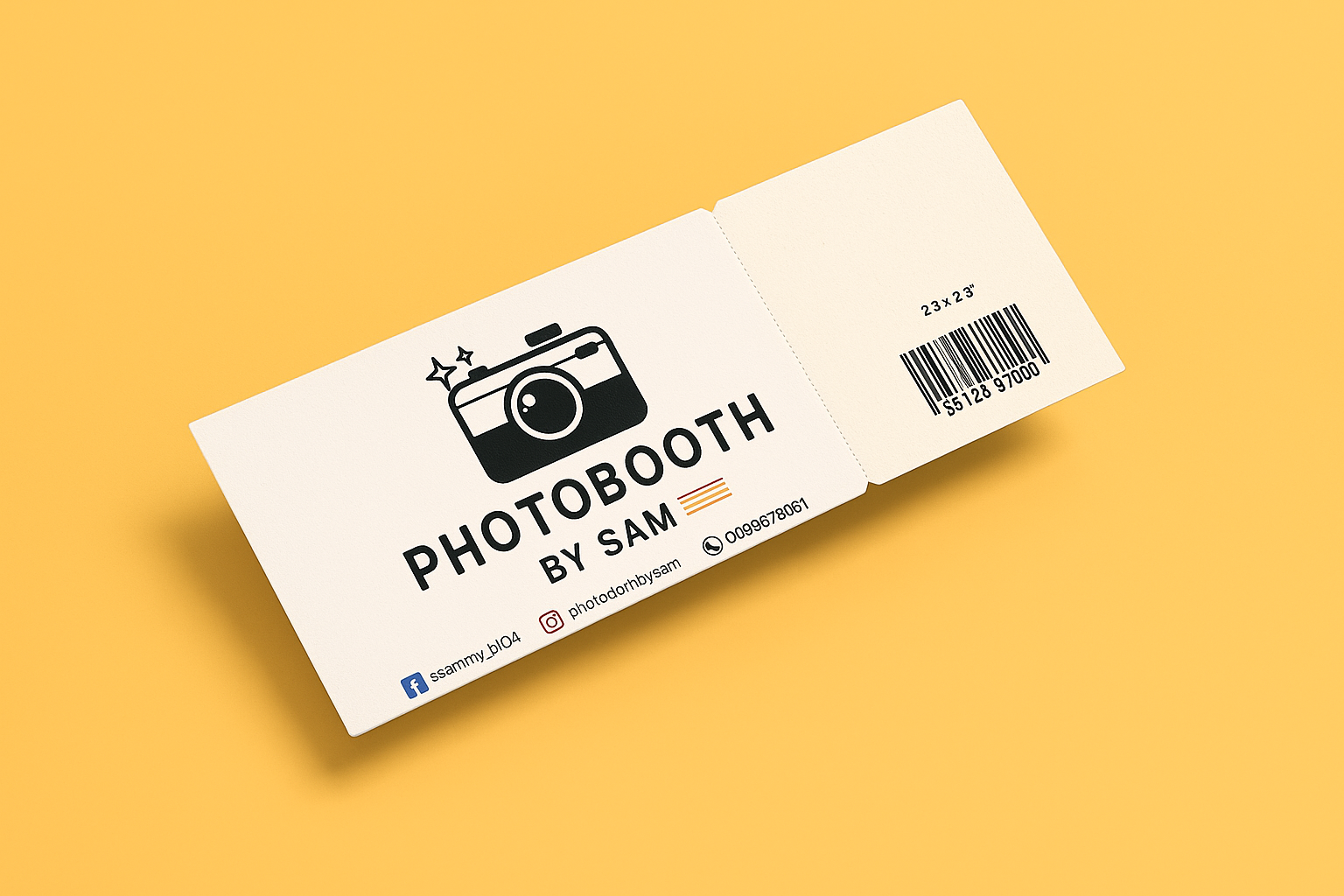 Printed business cards