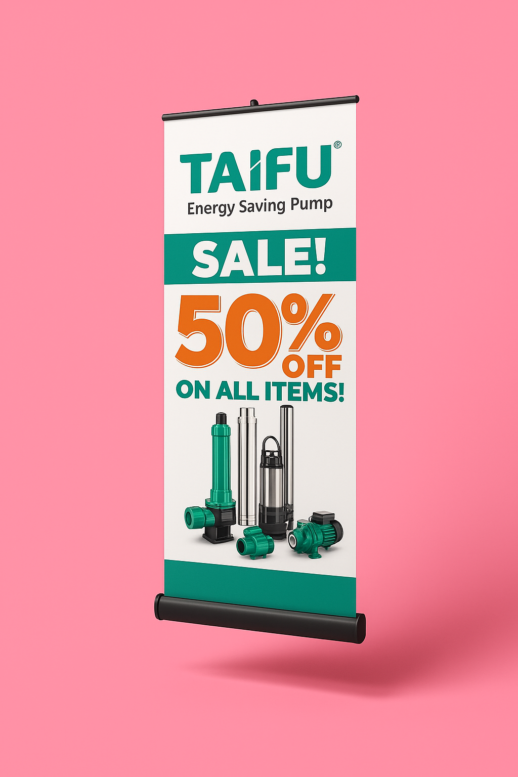 Roll-up banner printed by Tinta